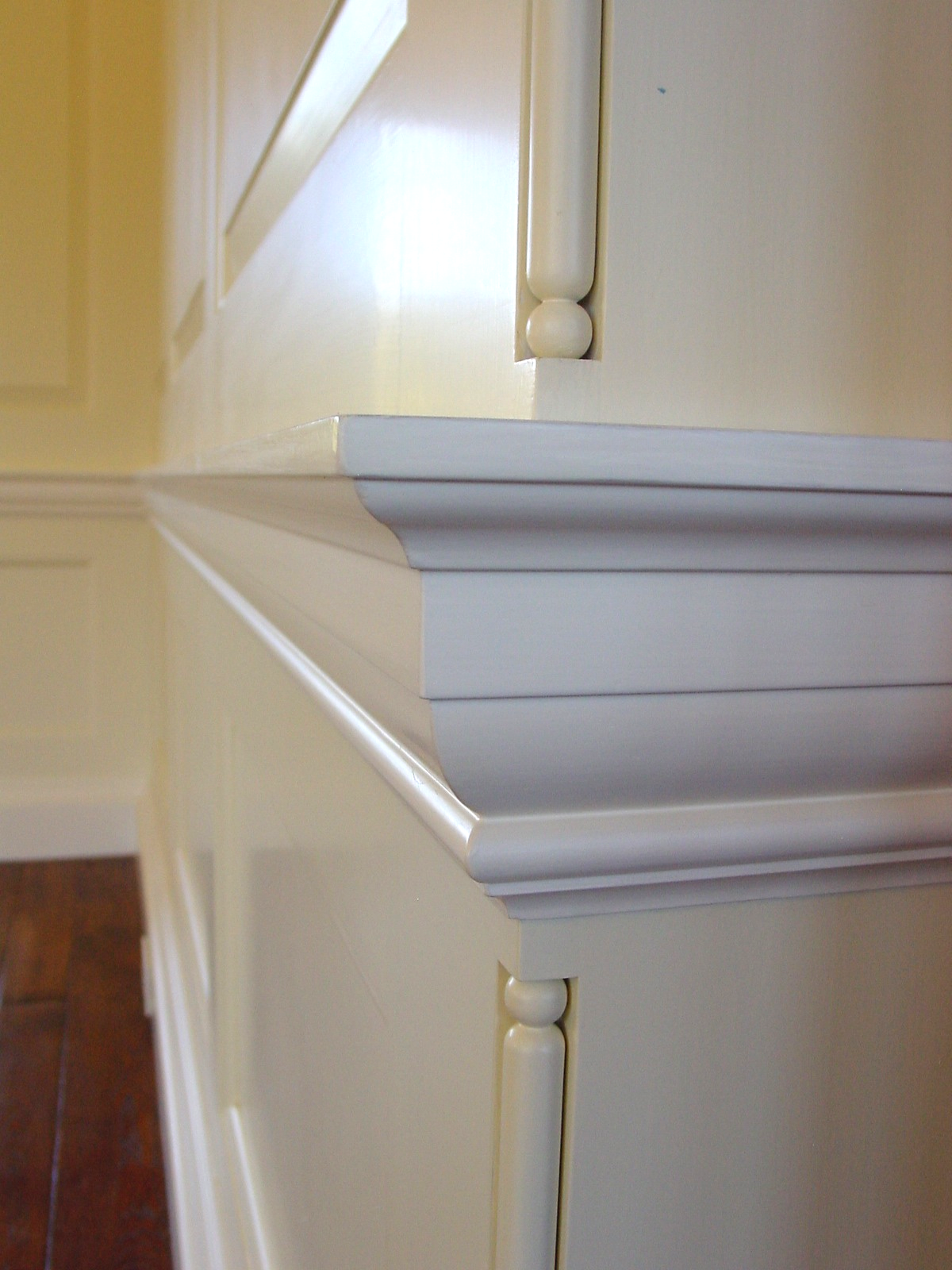 All of the woodwork was custom milled to match the original drawings by Lutyens.
