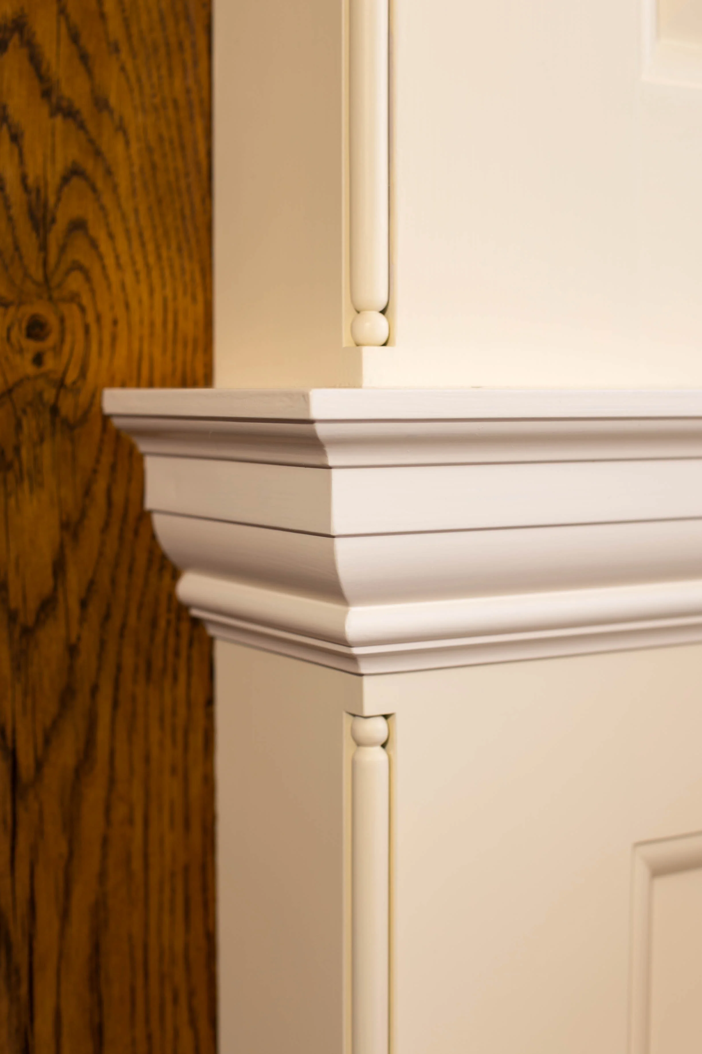 Meticulously reproduced paneling design circa 1909