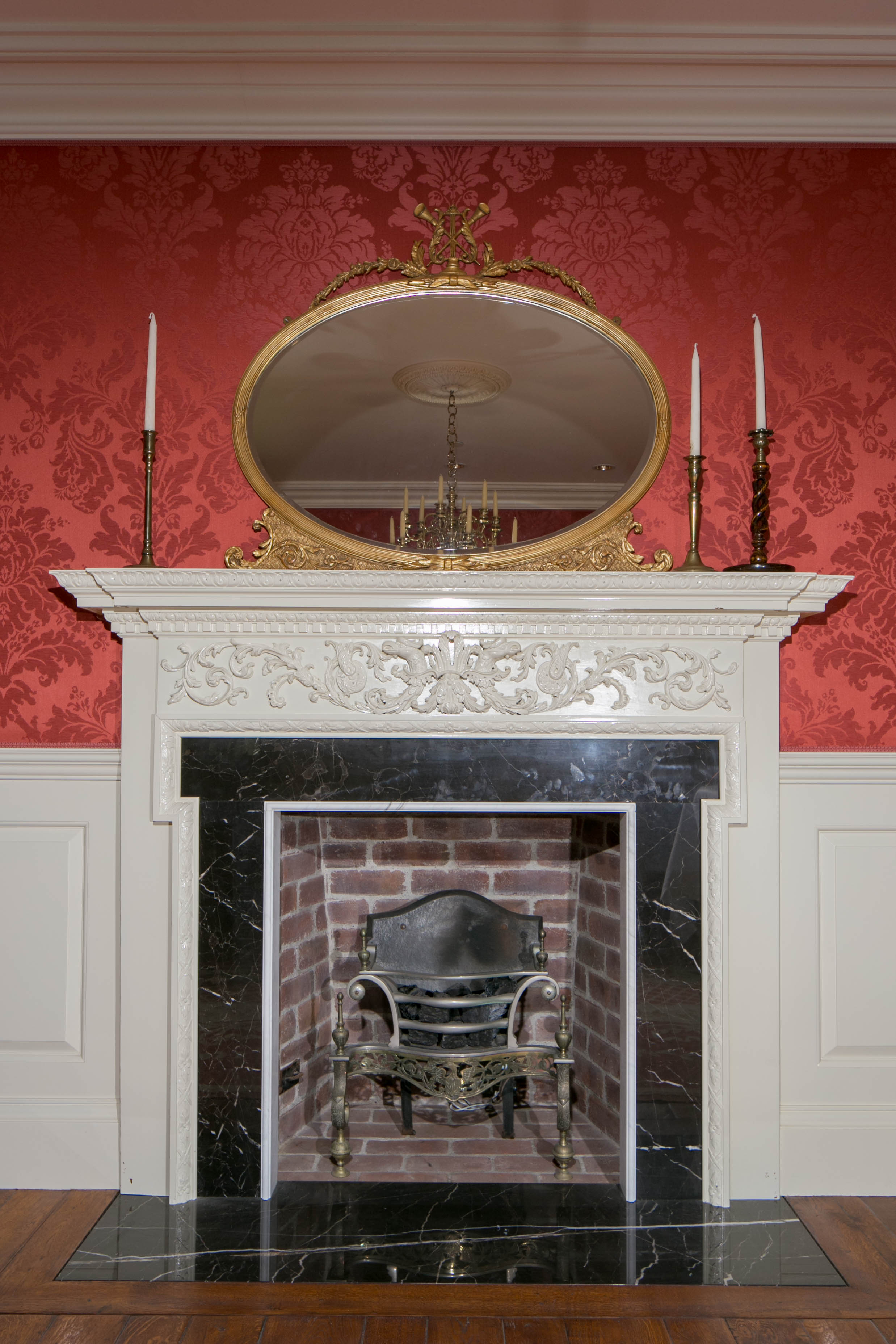 Painted pine Antique Victorian mantel circa mid 1800s