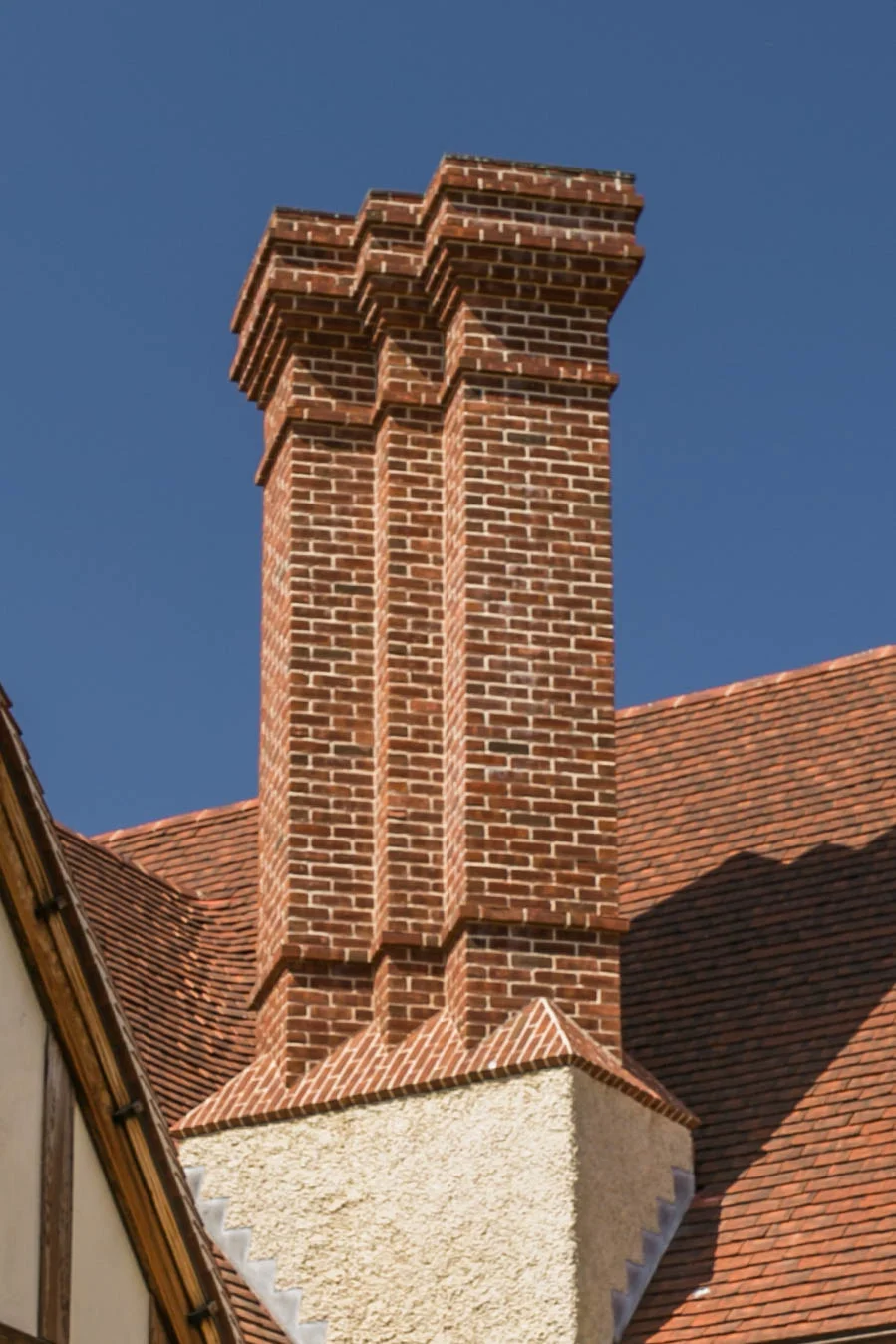 A reproduction of one of the chimneys that Lutyens designed for Orchards in Surrey in 1899
