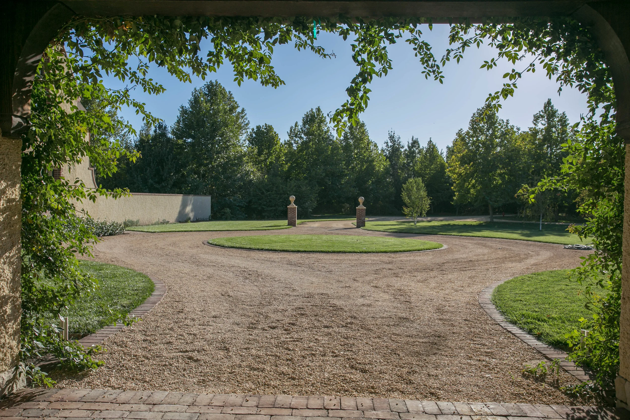 Entry Court from the porte-cochère