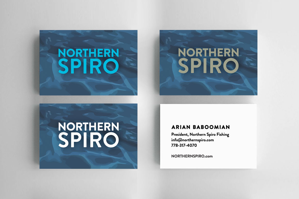 Northern Spiro Fishing Business Cards