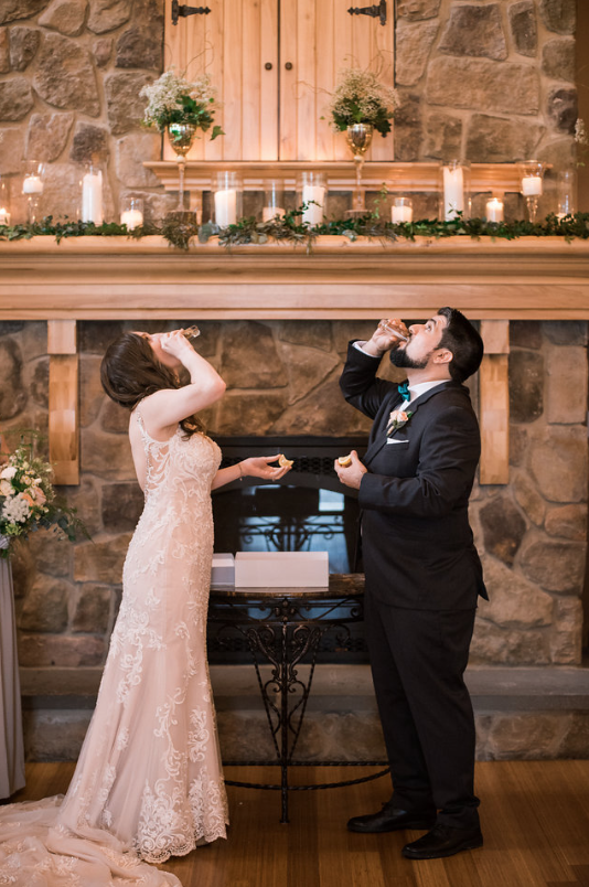 Who needs a unity candle when you can have a unity shot instead? Alisha Maria Photography