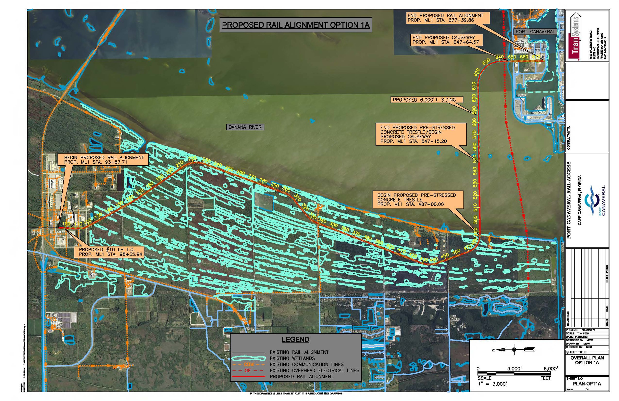 Note the causeway proposed in the CPA's application packet to the NSTB includes a causeway that extends 1/3 of the width of the river (totaling 6,000 feet), from the north side of Port Canaveral into the No Motor Zone, Manatee Sanctuary and National Wildlife Refuge.