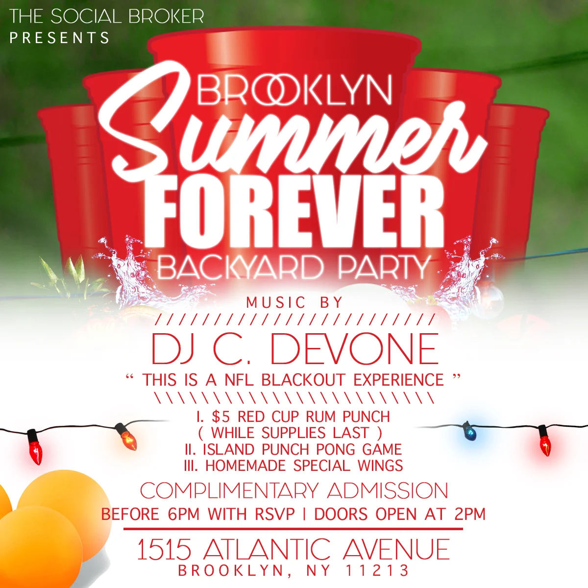 Brooklyn Summer Forever Backyard Party
