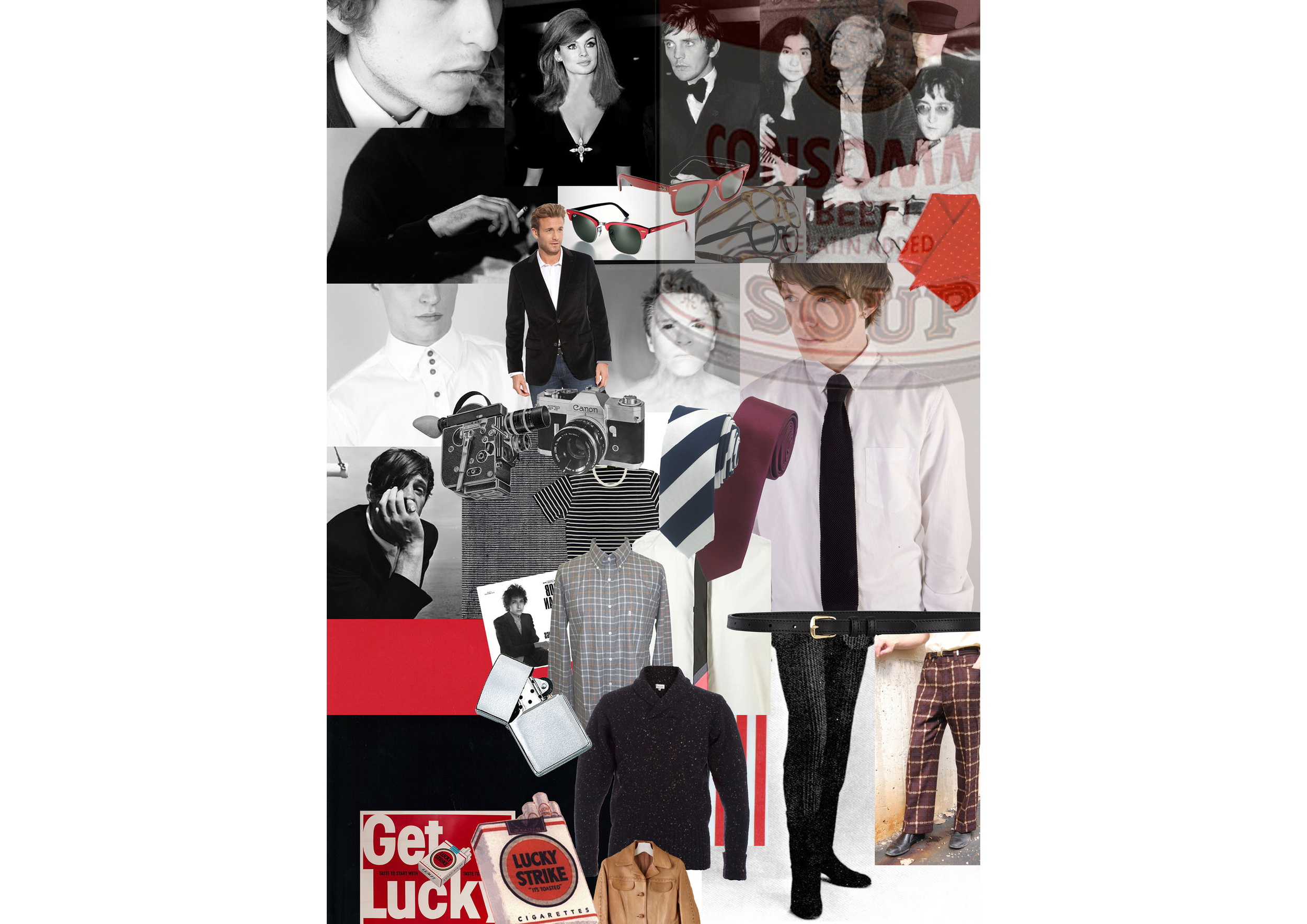 Andy Warhol Costume Design Mood Board (2012)