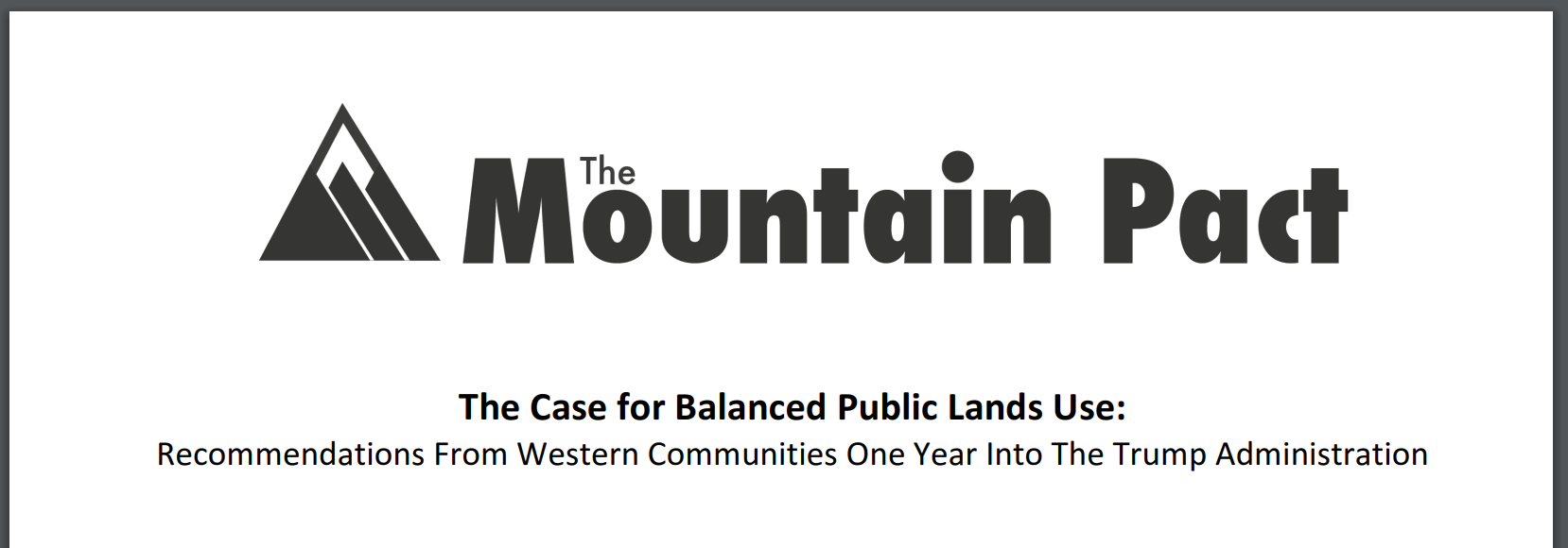 The Case for Balanced Public Lands Management
