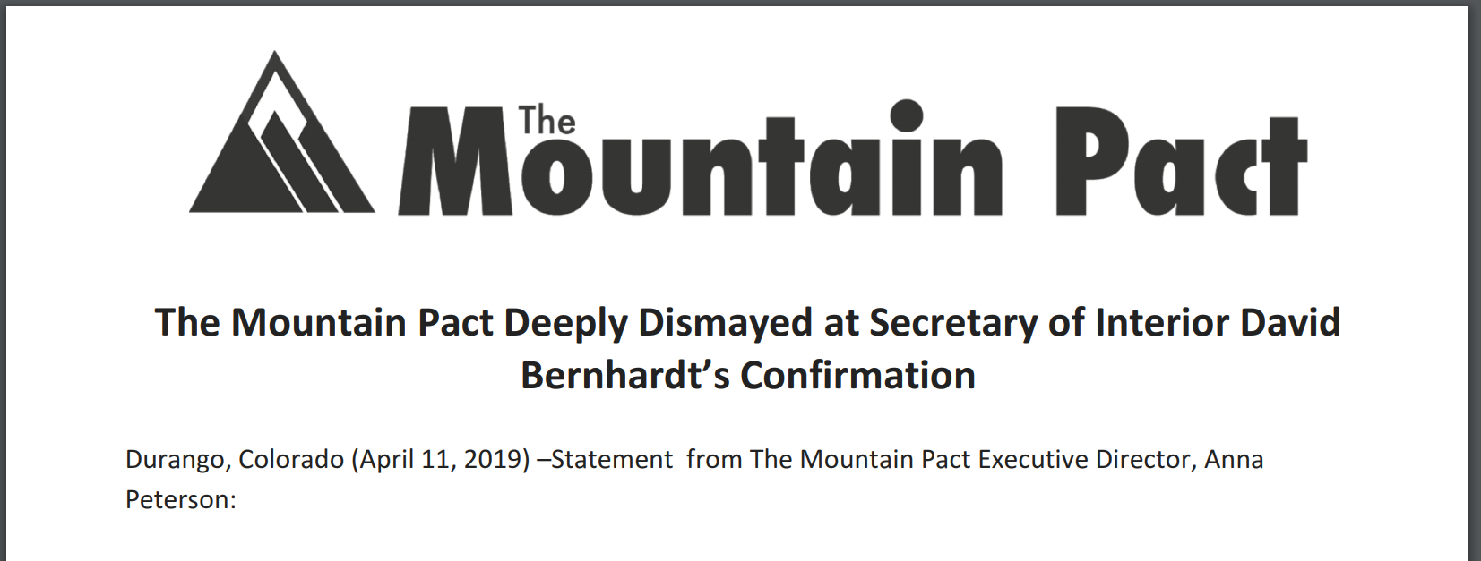Bernhardt's Confirmation