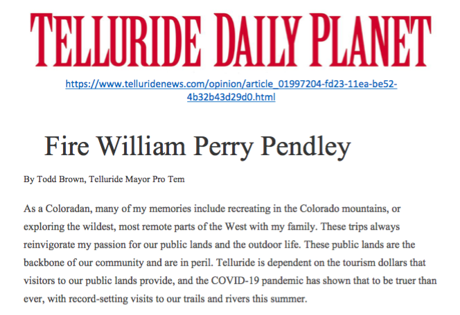 Fire William Perry Pendley