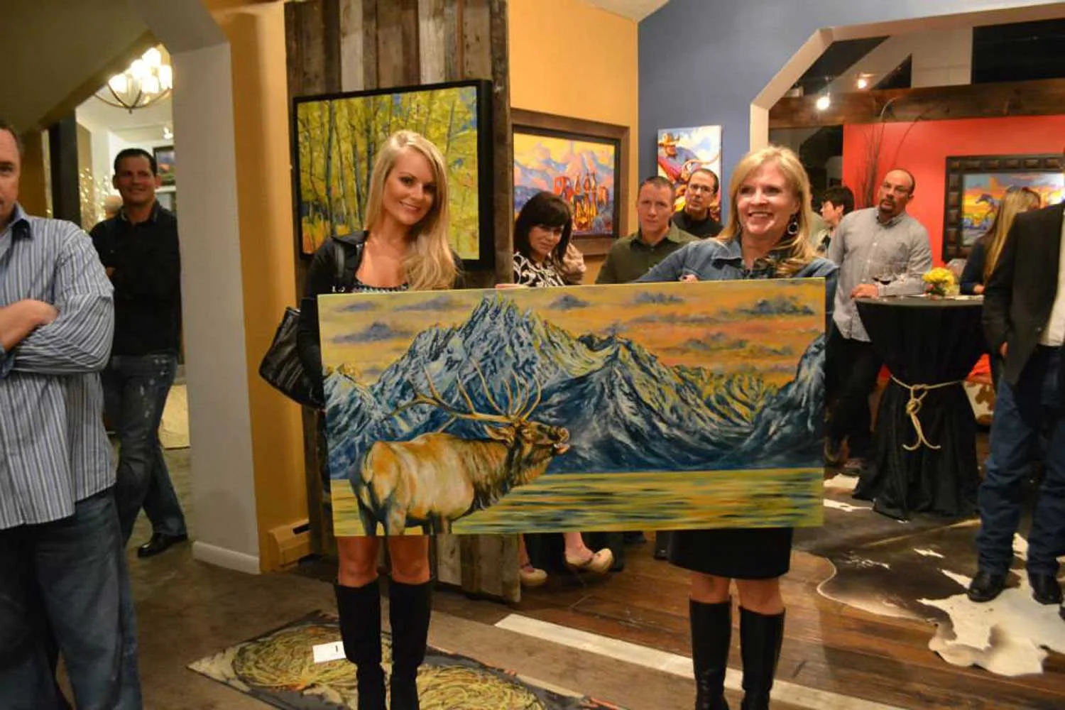 Loyola Sacred Heart Foundation Original Painting Donation of "Teton Song" by Teshia