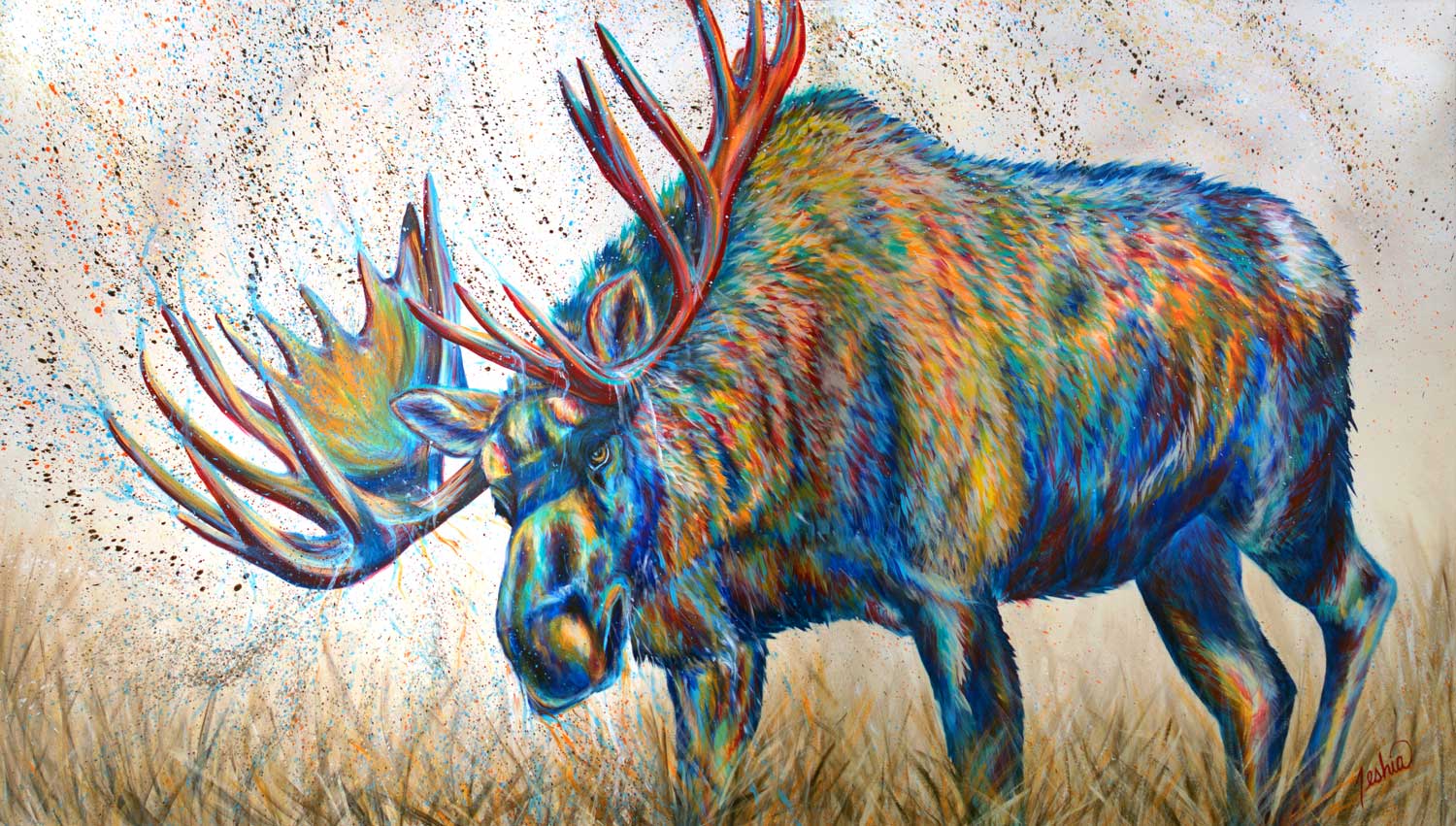 Moose Rut - Diptych