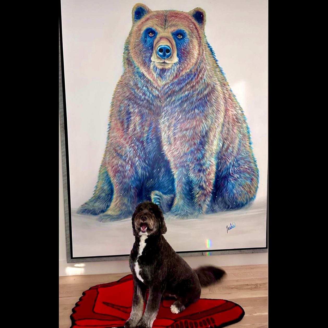 When you&rsquo;re the best of friends.. ! 🐾 🐻Thanks so much to awesome Collectors 𝗚𝗲𝗼𝗿𝗴𝗲 &amp; 𝗖𝗹𝗮𝗶𝗿𝗲 𝗞𝗶𝘁𝘁𝗹𝗲 for sharing this adorable pic of Bodhi at home with his buddy!! ❤️ @gkittle @clairekittle 

𝘉𝘰𝘥𝘩𝘪 - 𝘖𝘳𝘪𝘨𝘪𝘯𝘢𝘭
