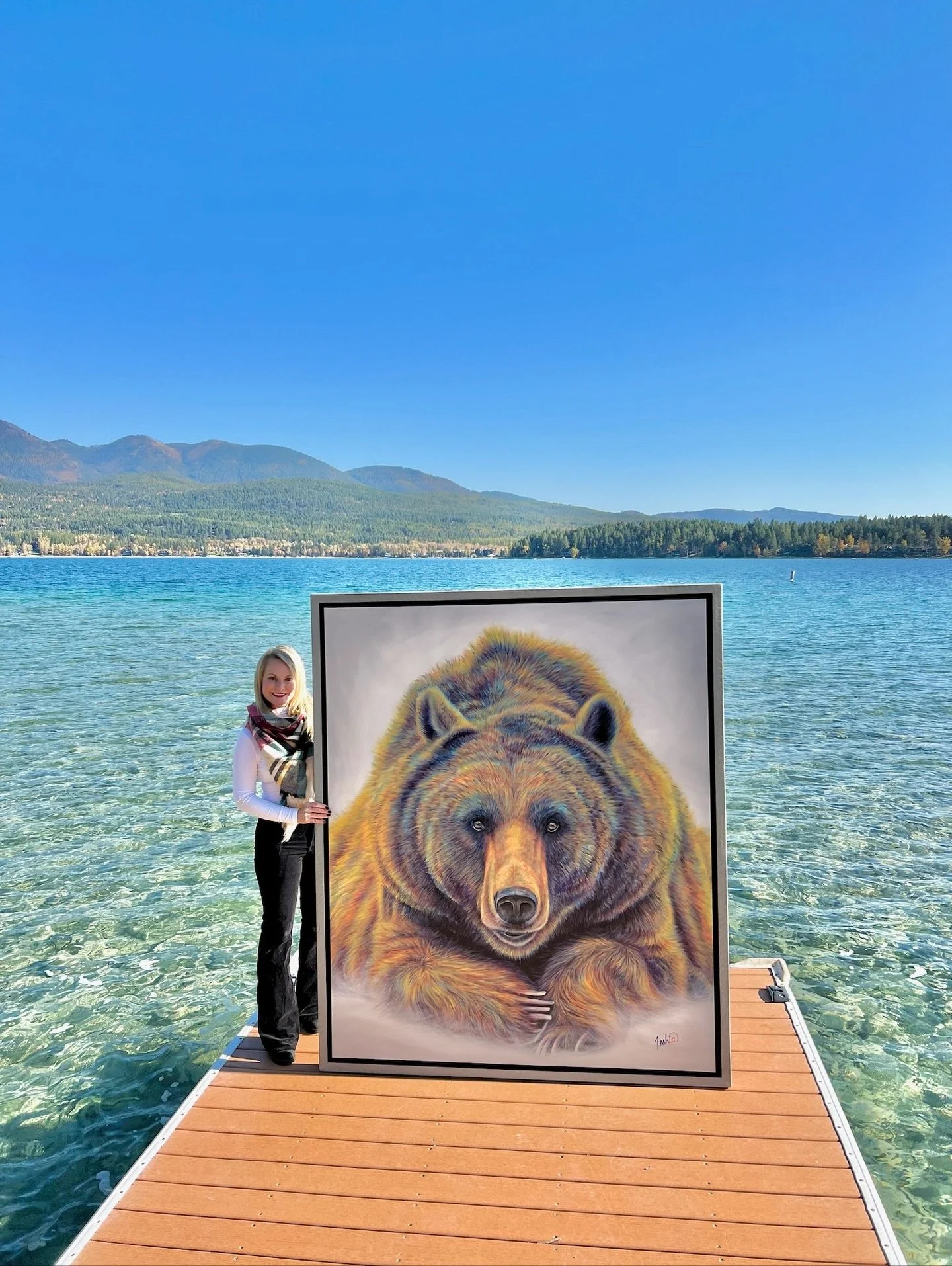 ✨Every now &amp; then, a painting comes through me that feels almost otherworldly&mdash;as if something greater was guiding my brush&hellip;

&ldquo;Zeus&rdquo; was one of those! 🐻

This big, burly bear just clicked&mdash;a true &ldquo;unicorn&rdquo