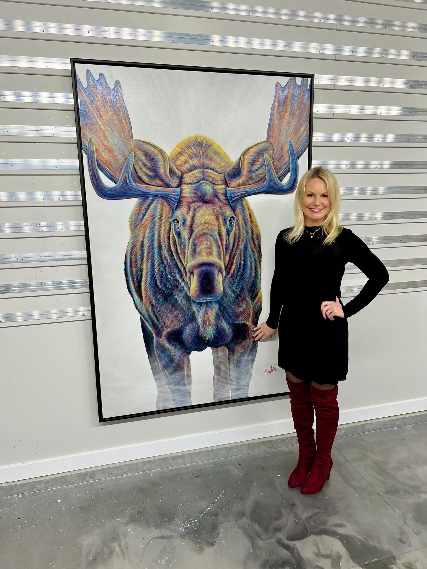 ✨ SOLD! 🎨 Introducing:

&ldquo;Head On&rdquo;
72x48&rdquo; ORIGINAL 🫎

He&rsquo;s finally home! 🏔️✨

I&rsquo;ve painted countless moose throughout my career, but I have to say&mdash;this one is definitely a new favorite! With that &ldquo;Head On&r