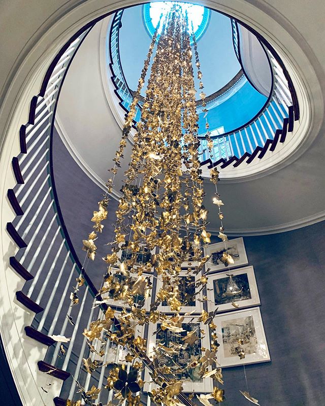 There&rsquo;s nothing like a statement art pieces to set the mood ✨ Kips Bay Showcase 2019. Stairway to Heaven by @glucksteinhome .
.
.
.
.
.
#abcainteriors #inspiration #interiordesign #design #contemporaryhomes #homestyling #artofinstagram #art #st