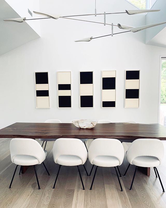 Modern pieces mixed with a classic black &amp; white palette. .
.
.
.
.
.
#abacainteriors #interiordesign #classic #modern #chic #furniture #diningroom #entertaining #artofinstagram #homestyling #contemporaryhomes #modernhome #art #moderndesign #styl