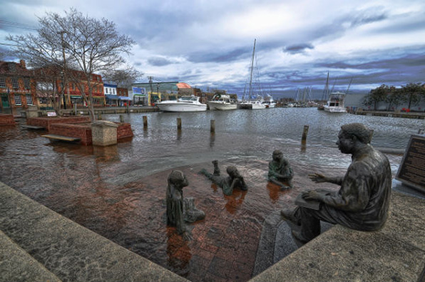 Annapolis, Md., is one of three major East Coast urban areas already being faced with nuisance flooding in excess of 30 days a year. (Amy McGovern/for NOAA)