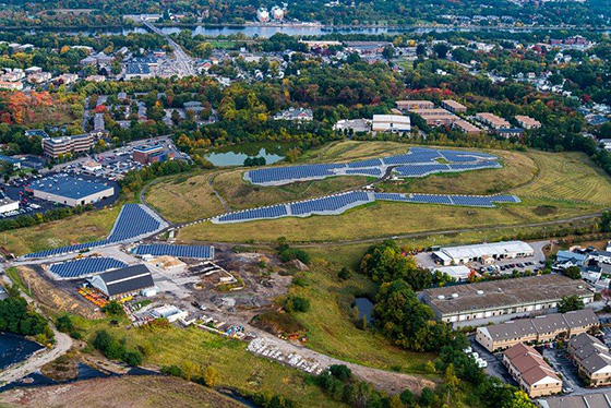 Lowell’s former landfill, once affectionately nicknamed ‘Mount Trashmore,’ has gone green. (City of Lowell)