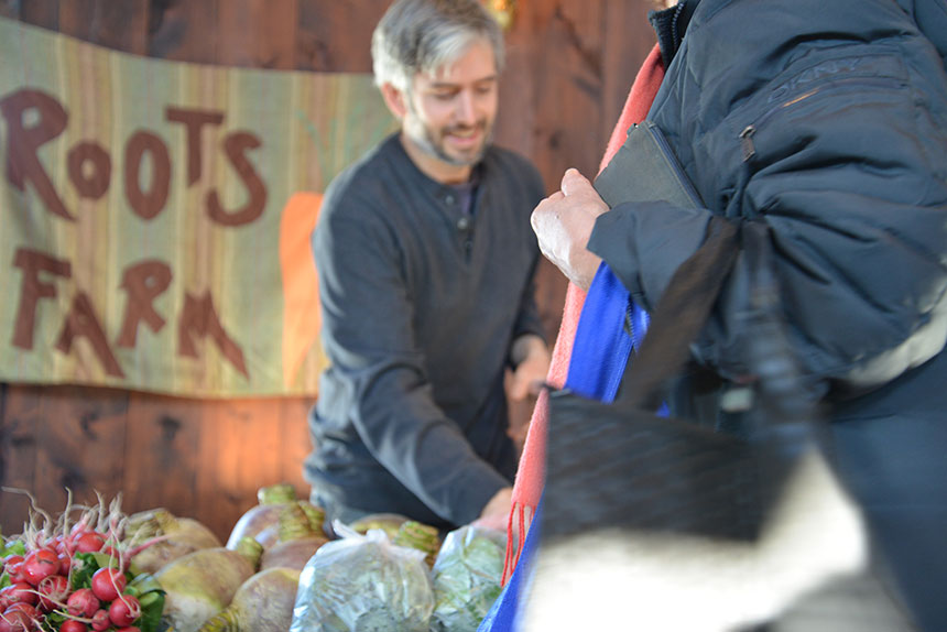 The Mount Hope Farm Farmers Market in Bristol is one of about a dozen markets being held in Rhode Island this winter. (Joanna Detz/ecoRI News)
