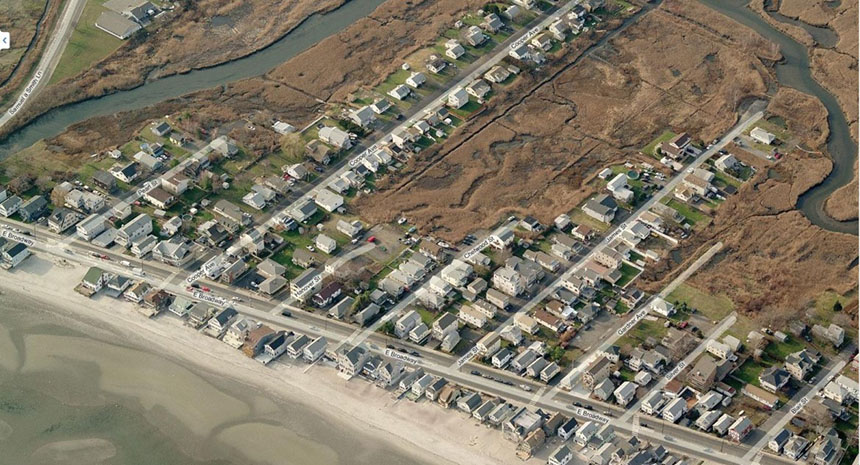 The coastal city of Milford, Conn., with a population of about 53,000, is vulnerable to sea-level rise and other climate-change impacts. Sitting on the shore of Long Island Sound, the city has some 4,000 structures in a floodplain. (city of Milford)