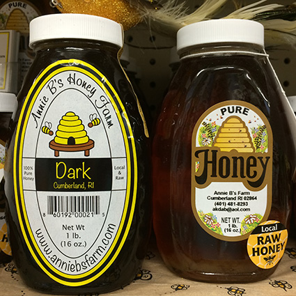 All of the honey sold by Annie B’s Honey Farm is from a ‘200-mile radius,’ according to its owner. (Annette Birman)