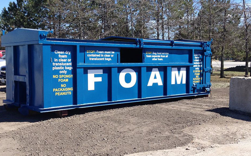 Rhode Island’s new Styrofoam recycling program doesn’t accept packing peanuts and spongy foam, and foodservice foam, such as coffee cups and food trays, must be bagged separately. (RIRRC)