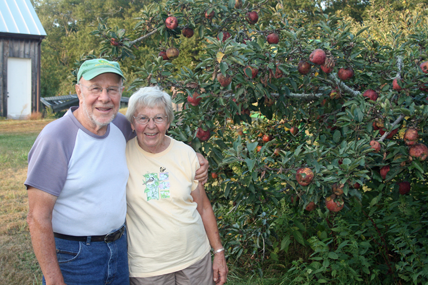 Dick and Dot Wingate at their Studio Farm in Voluntown, Conn. (David Smith/ecoRI News photos)