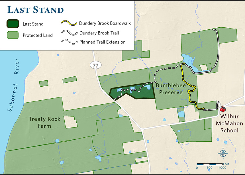 The Nature Conservancy’s Bumblebee Preserve in Little Compton, R.I., recently added the 18-acre parcel known as the ‘Last Stand.’ (TNC)