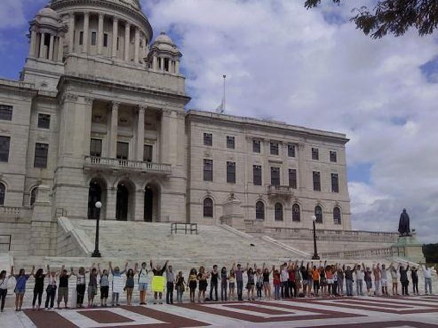 Despite urging from environmental groups and scientists to set climate-change policy based on scientific research, Rhode Island lawmakers often weaken climate-change bills before passing them, or refuse to vote on them altogether, according to those who attended a rally outside the Statehouse last summer. (ecoRI News)