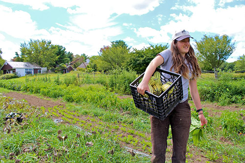 Tess Brown-Lavoie is one of three women farmers who are hosting the camp. (Sidewalk Ends Farm)