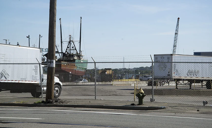 Proposed projects for the working waterfront along Allens Avenue in Providence, including another LNG facility and port expansion, have some neighbors and environmentalists concerned. (Joanna Detz/ecoRI News photos)