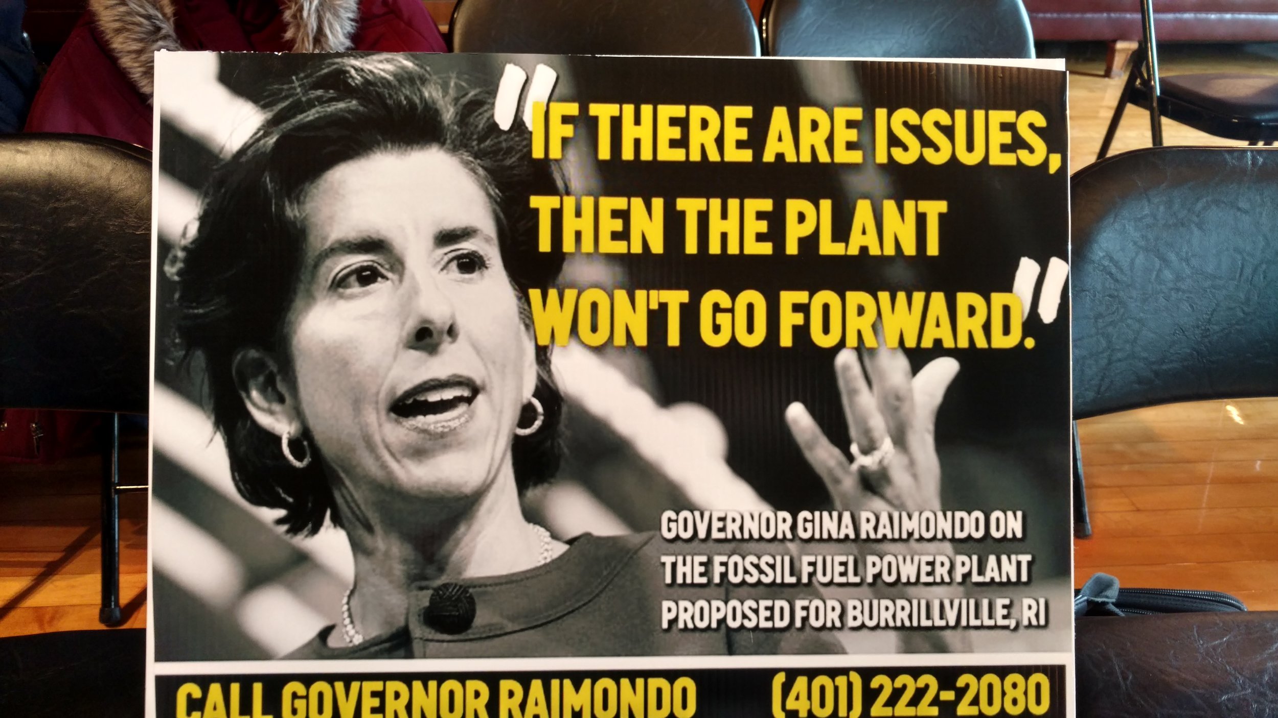 Prominent environmental groups are urging Gov. Gina Raimondo to oppose the proposed Burrillville power plant. (Tim Faulkner/ecoRI News)