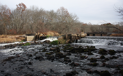 The Bradford Dam from downstream. (Nils Wiberg/Fuss & O'Neill)