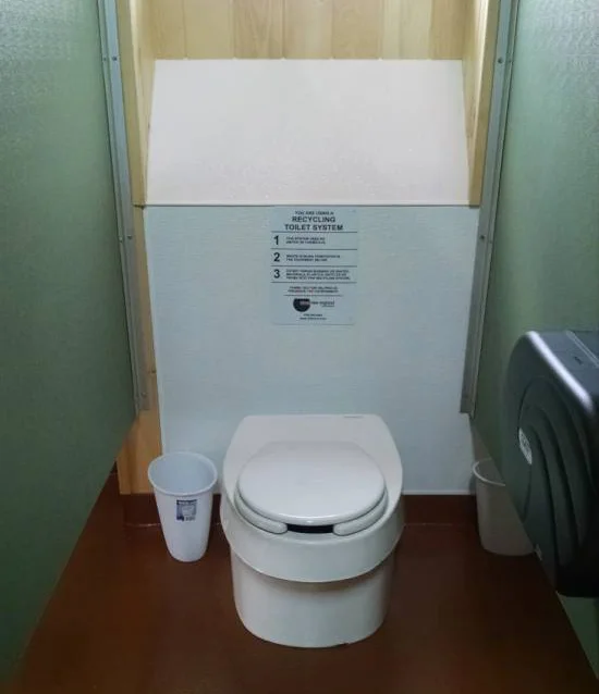 A composting toilet at Crane Beach in Ipswich, Mass. ( Clivus New England )