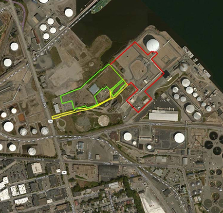 The project has been proposed on the Providence waterfront where another LNG facility already exists. (FERC)
