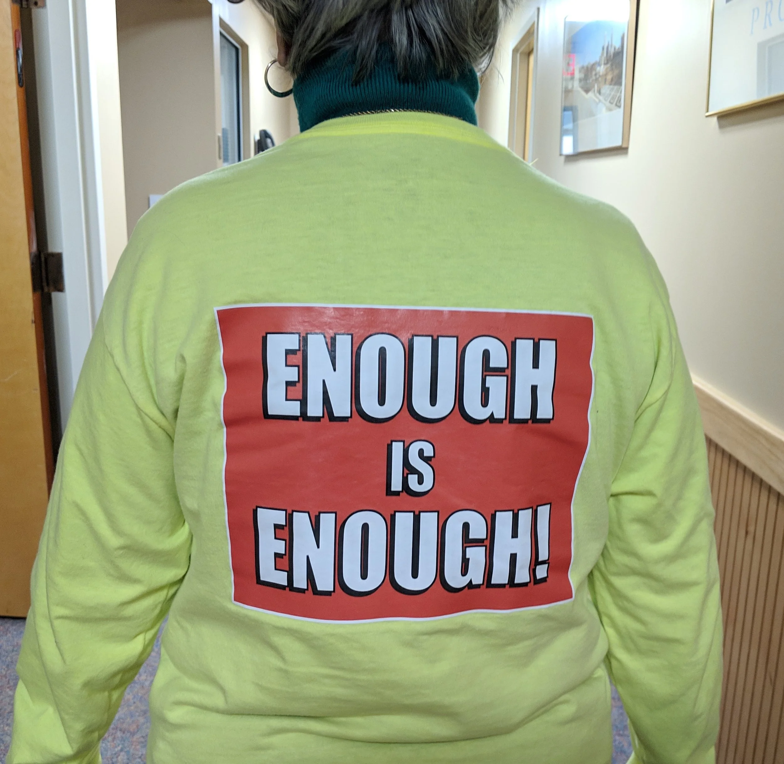 About a dozen opponents of the proposed power plant attended the Oct. 31 hearing of Energy Facilities Siting Board. (Tim Faulkner ecoRI News)