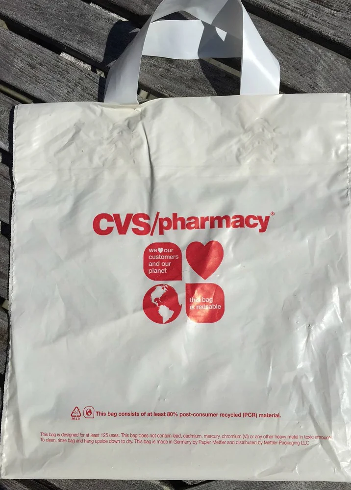 CVS recently told ecoRI News that it won’t commit to banning thicker non-stitched-handle plastic bags unless required to by state or local law.