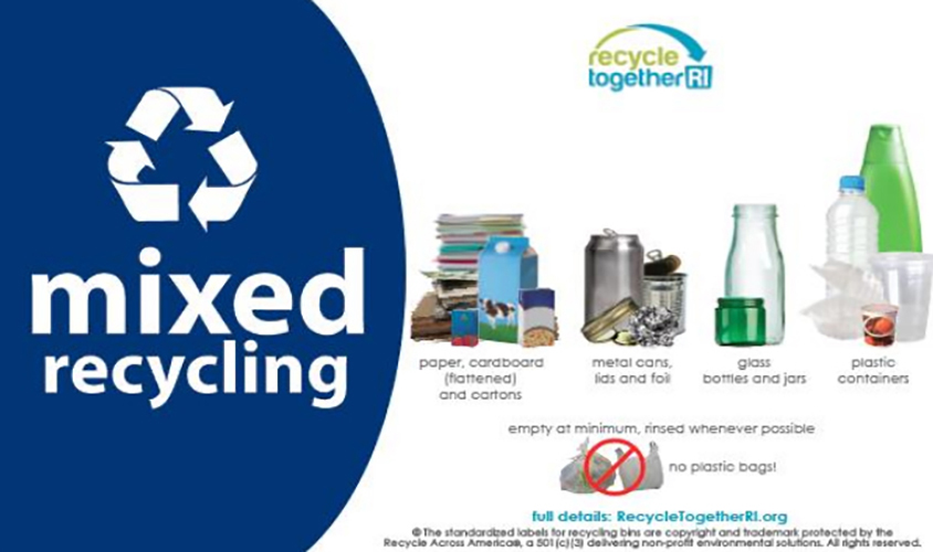 The rules to recycling in Rhode Island are simple and help keep contamination to a minimum. (RIRRC)