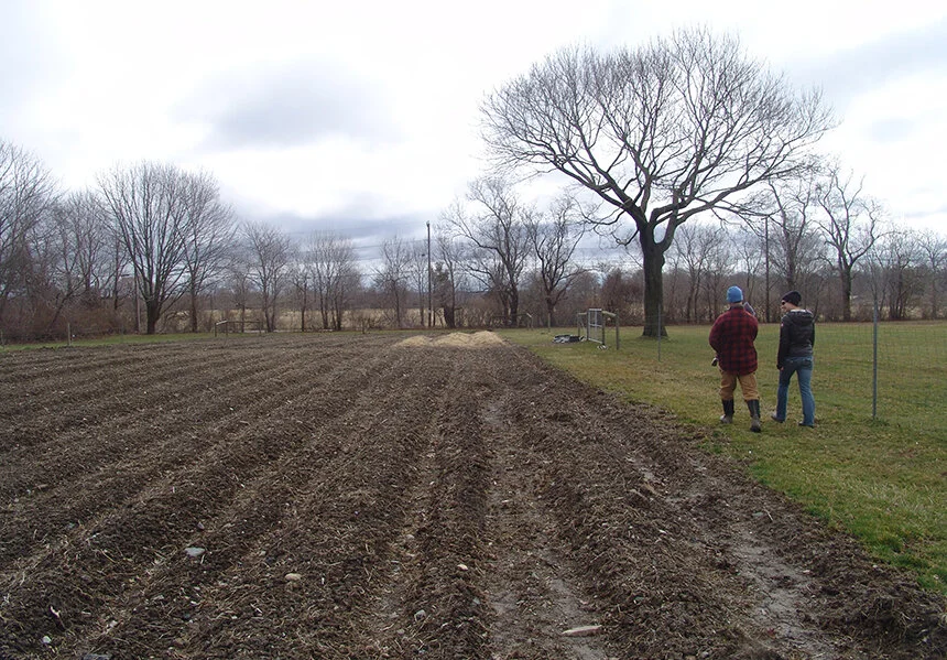 Transformative initiatives such as paying farmers to conserve land and practice sustainable soil management are needed to solve the climate crisis. (Frank Carini/ecoRI News photos)