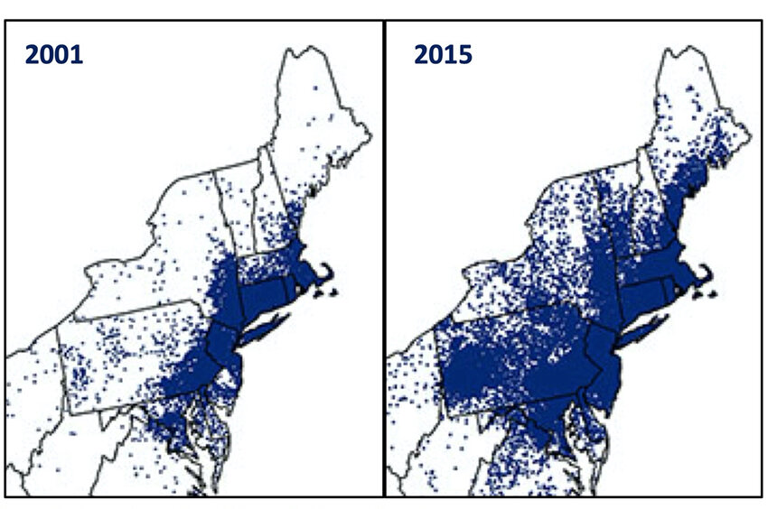 Incidences of Lyme disease in the Northeast are expanding. (U.S. Department of Health and Human Services)