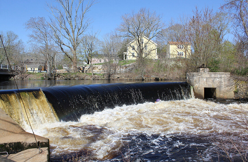 The work could lead to the partial or complete removal of the Potter Hill Dam in Westerly, R.I. (TNC)