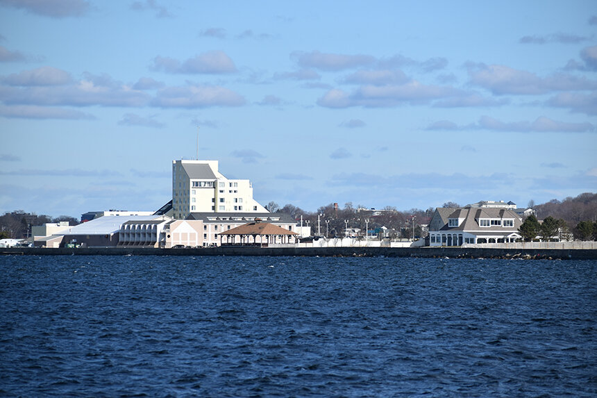 Sea-level rise puts Newport, the Ocean State’s unofficial tourism capital, at risk. (Frank Carini/ecoRI News)