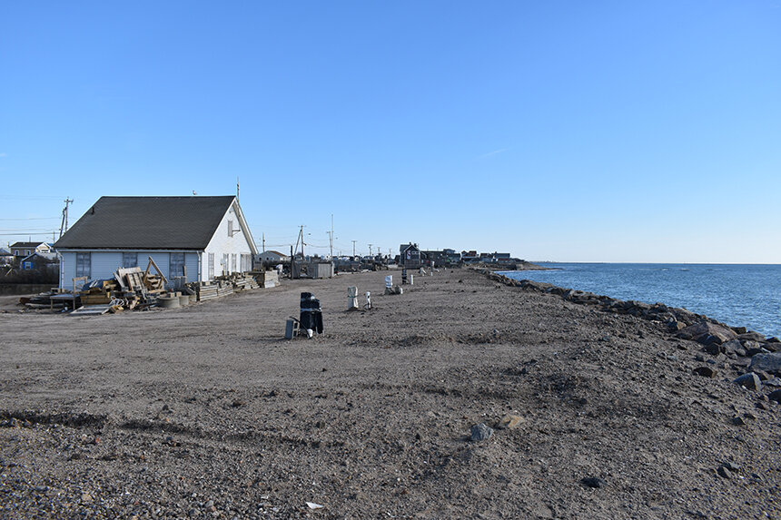 View of a beach.