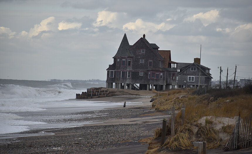 This Browning cottage, one of three left, is one of the last on-sand beach houses in Rhode Island.