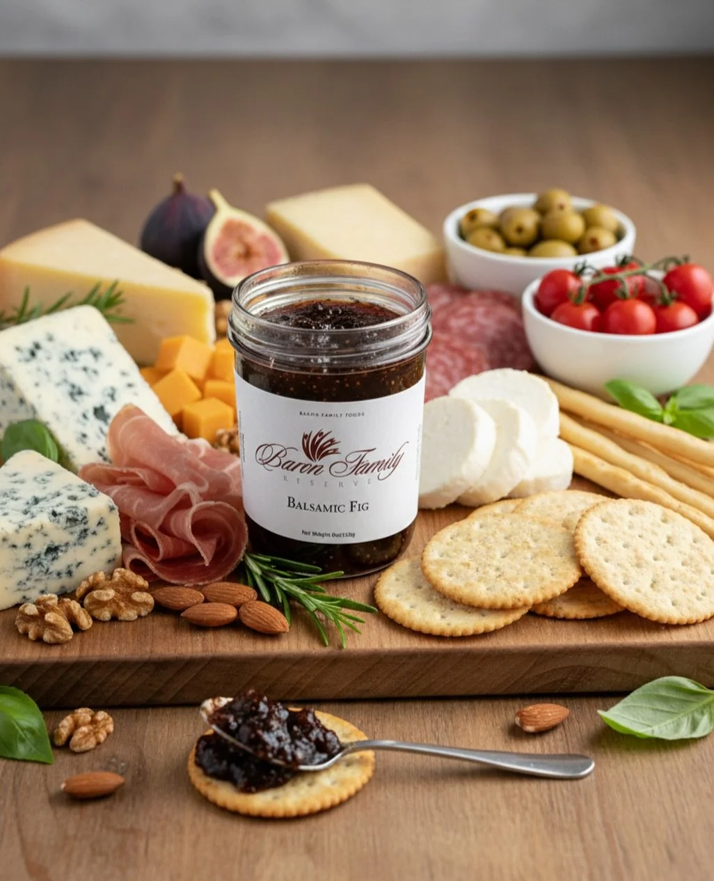 Jackie&rsquo;s Jams go on more than just toast. Our line of Baron Family Reserve includes elevated flavors such as Balsamic Fig, Chardonnay Jelly, and Ghost in the Marmalade. Click the link in our bio to shop!