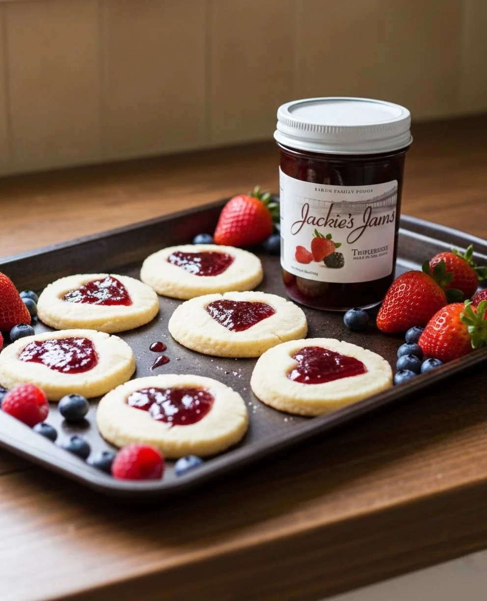 Happy Valentine&rsquo;s Day from Jackie&rsquo;s Jams! For all things sweet, including unique jams flavors, fun recipes, and more, visit jackiesjams.com. ❤️🍫