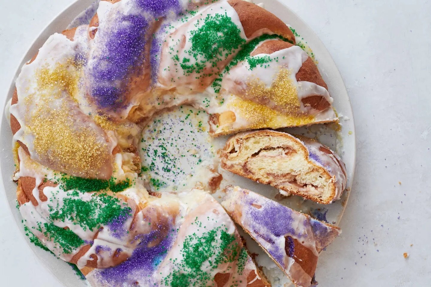 We hope you had an excellent Mardi Gras! If you&rsquo;re still looking to &lsquo;laissez les bons temps rouler&rsquo;, we have the perfect King Cake recipe for you, courtesy of @nytcooking! This recipe calls for Strawberry Jam, and we have you covere