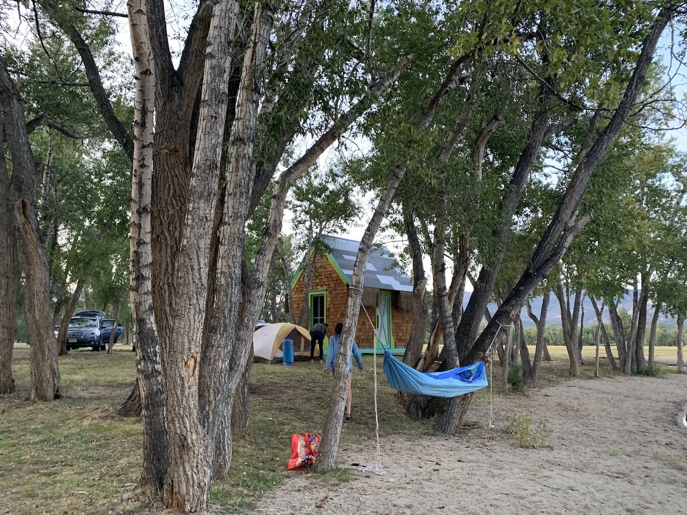 Hammocks and tents were setup quickly at camp!