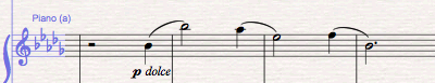 The first time the new motif appears around 1:09 on the recording.