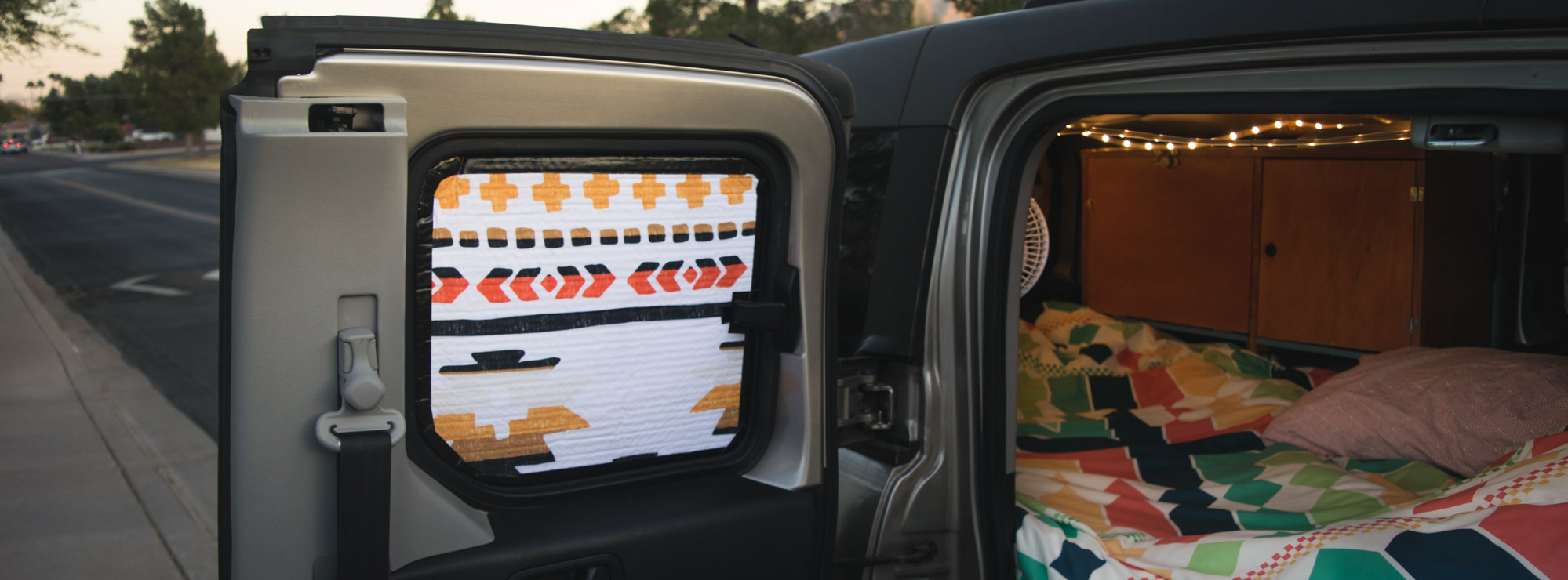 How To Make Beautiful Blackout Window Shades For A Camper Van Or Honda Element Ethan Maurice